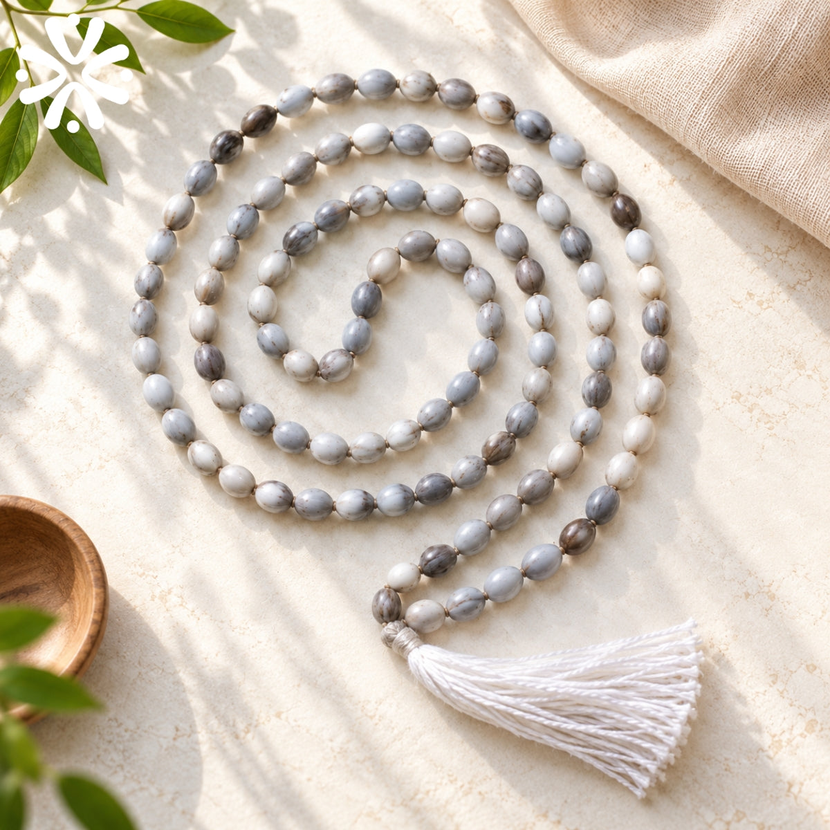 Natural Vaijanti Mala – Authentic Vyjayanti Seeds 108 Beads Japa Mala