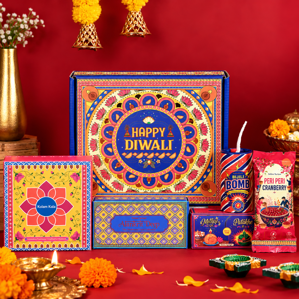 Happy Diwali Gift Hamper Box | Premium Diwali Gift Set