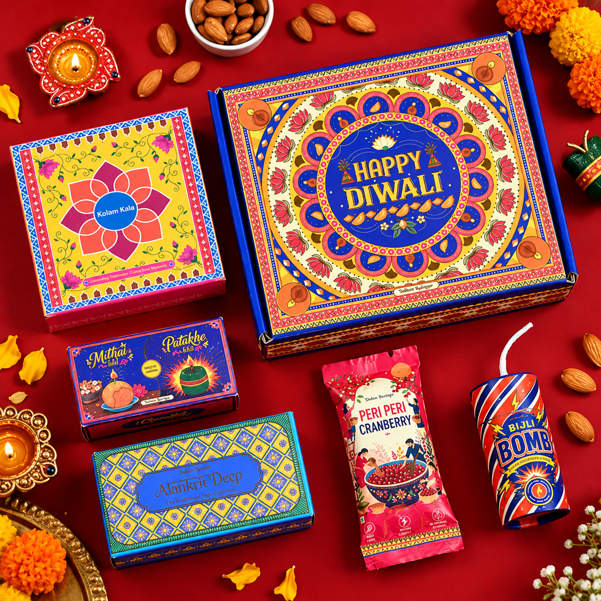 Happy Diwali Gift Hamper Box | Premium Diwali Gift Set