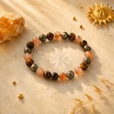 Leo Zodiac Crystal Bracelet | Confidence & Strength | DharmikVibes