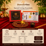 Natural 5 Mukhi Rudraksha Mala (Certified & Lab Tested) | Premium Spiritual Collection DharmikVibes