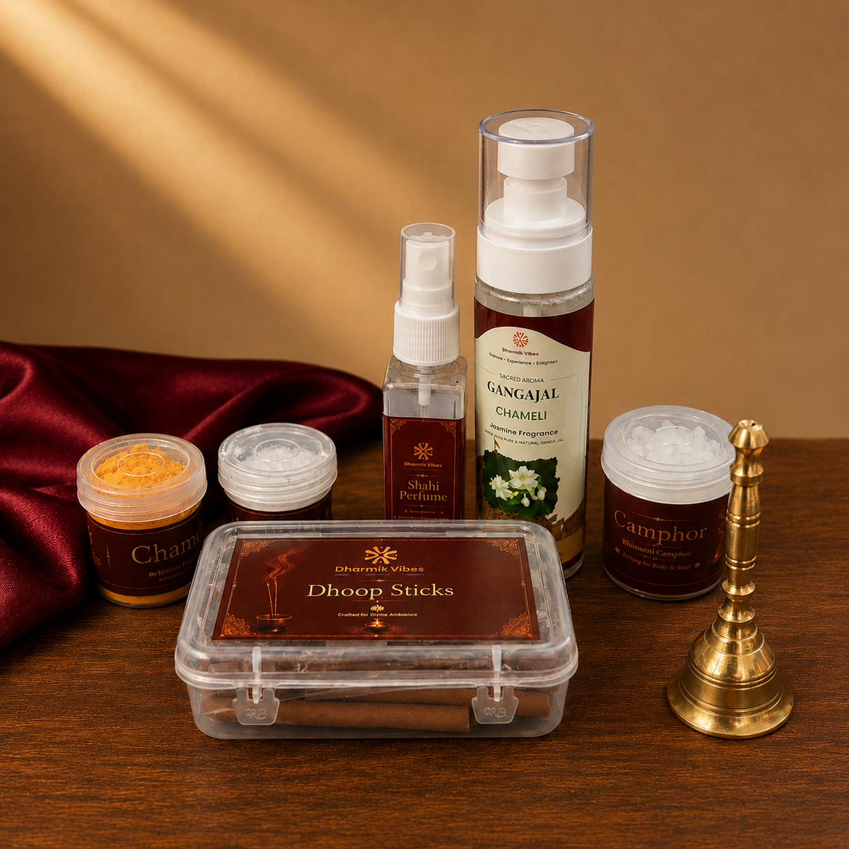 Dharmik Vibes Divine Puja Essentials Box