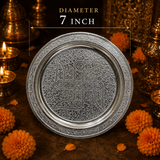 German Silver Pooja Thali Set | 6- Piece Premium Religious set